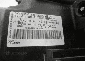 Lampa przednia przód lewa skoda fabia iii 3 6V1 soczewa led 2014-2018 rok 20