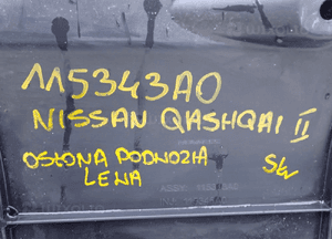 Osłona podwozia prawa / lewa nissan qashqai ii  115344A0 / 115343A0 6