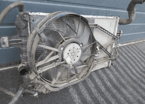 Komplet chłodnica wody klimatyzacji wentylator opel astra g ii 2 2.2 16V benzyna 1998-2009 6