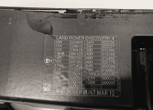 Land rover discovery iv 4 L319 pas przedni wzmocnienie czolowe oryginał 9