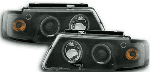 Lampy reflektory do vw passat B5 od 1996 do 2000 roku ringi led soczewki 2