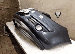 ^ ZDERZAK PRZÓD PRZEDNI DO OPEL CORSA D Z168 SZARY HALOGENY 4