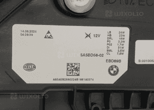 Bmw X1 U11 reflektor lampa przód przednia prawa full led przetwornica kompletna usa ciemny środek oryginał nowy 14