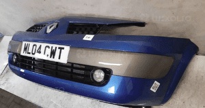 Zderzak przód przedni do renault megane ii 2 TEI45 błękitny niebieski przedlift halogeny 3