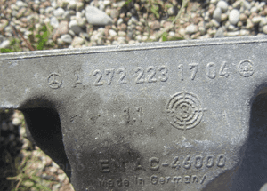 mercedes łapy aluminiowe silnika m271 m272  m273 m137 lewa prawa poduszka 5