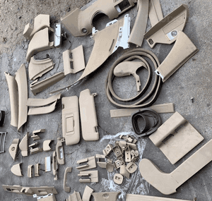 mercedes ml gl 164 uszczelki plastiki beżowe beż osłona słupek 2