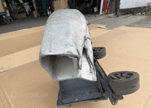 Mercedes CL 216  belka zderzaka tył strefa zgniotu lewa 3