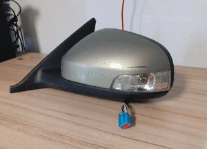 Lusterko elektryczne lewe 8 pin volvo V50 / S40 złote 1