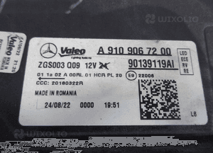 Sprinter W910 lampa prawa przód A9109067200 5