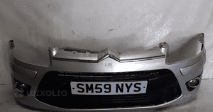 Zderzak przód przedni do citroen C4 lift fl halogeny ezrc srebrny 1