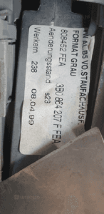 Tunel środkowy osłona tunelu podłokietnik VW Passat B5 3B0863323B 3B0864207F 7
