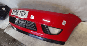 Zderzak przód przedni ford fiesta vi mk 6 przedlift halogeny K2 czerwony 3