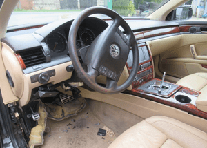 Deska konsola kokpit pasy sensor vw phaeton 2002- 2