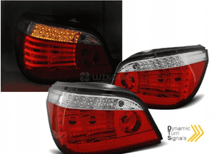 Lampy DIODOWE BMW E60 03-07 RED WHITE LED SEQ 1