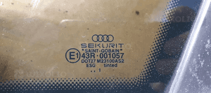 Szyba karoseryjna prawy tył tylna prawa Audi A4 B6 Sedan AS2 01r 4