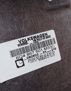 Tapicerka podsufitka sufit VW Polo 9N 5D 6Q4867501 2