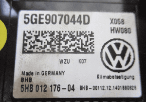 Panel klimatyzacji passat B8 golf vii 5GE907044D 2017 4