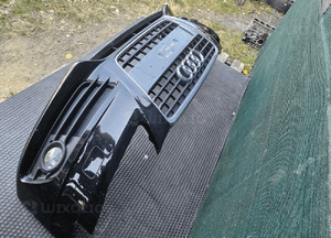 Zderzak Przód Przedni S-Line Czarny LZ9Y Atrapa Gril Kratki Halogeny Audi A4 B8 Sedan Kombi 08 17