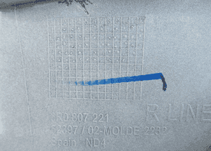 Zderzak przedni przód vw polo v 5 r-line 6R0 6R0807221 2009-2014 16