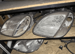 Mercedes SLK 170 lift lampa lewa prawa szkło lampy 11