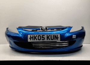 Zderzak przód przedni do peugeot 307 kmf niebieski 1