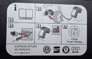 Audi OE KOMPRESOR POMPKA ZESTAW NAPRAWCZY 4G0012615 4
