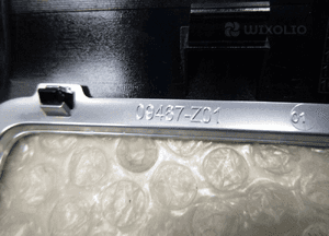 Jaguar xe X760 panel kratka ramka dekor nawiewu 7