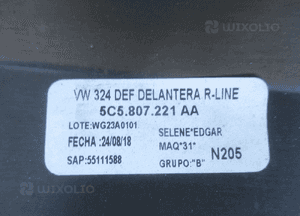 Zderzak przedni przód vw beetle r-line 5C5 5C5807221P 2012 21