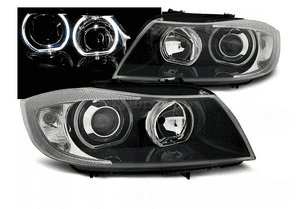 Reflektory BMW E90 E91 2005-2011 Ringi LED H7 DEPO - Oryginalne Lampy 1