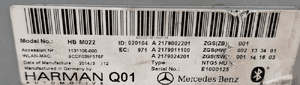 Mercedes-Benz S W222 Radio Nawigacja Multimedia NTG5 HARMAN A2179002201 4