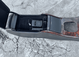 mercedes cl 215 podłokietnik dekor  drewno panel czarny szary 12