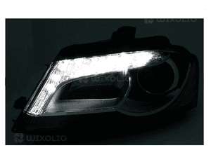 Lampy reflektory do audi A3 8P od 2008 do 2012 roku do jazdy  dziennej drl 3