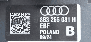 Audi Q5 Ogrzewanie Postojowe WEBASTO 8B3265081H 2