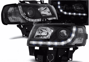 Lampy reflektory + tylne led do vw T4 od 1996 do  2003 daylight komplet 2