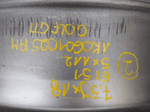 FELGA ALUMINIOWA GOLF GTI 7,5JX18 ET 51 5X112 DOSTĘPNE 2 SZTUKI 6