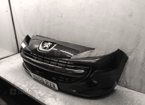 Zderzak przód przedni peugeot 207 exl exld czarny halogeny 5