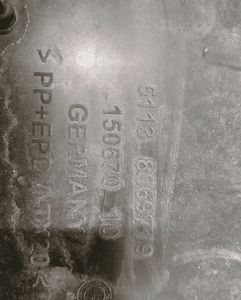 RAMKA TABLICY REJESTRACYJNEJ BMW 6 GT G32 17-22 4