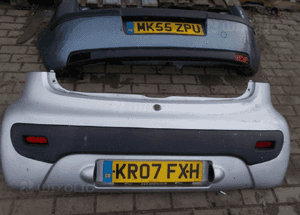 CITROEN C1 EZRC BŁOTNIK TYLNY SREBRNY  2007R 1