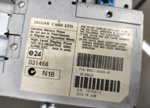 Jaguar xf X250 3.0D wyświetlacz ekran nawigacji monitor oryginał 9