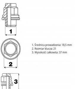 Jaguar xf ii X260 nakrętki kół koła śruba 21 7