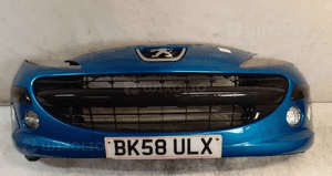 Zderzak przód przedni do peugeot 207 halogeny kmf kmfd niebieski 1