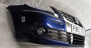 Zderzak przód przedni vw volkswagen touran lift fl LD5Q granat granatowy halogeny 4