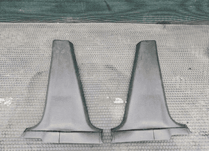 Oslona Slupka Progu Plastik Tapicerka Wnetrza Czarne Seat Cordoba Ibiza VW Caddy Polo 98r 20