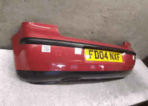 } ZDERZAK TYŁ TYLNY DO VW VOLKSWAGEN POLO 9N3 LA3X BORDO BORDOWY 3