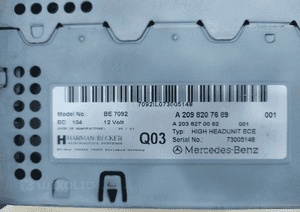 MERCEDES CLK 209 RADIO NAWIGACJA COMAND A 2098207689 3