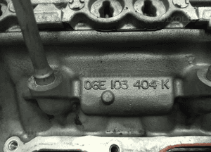 Audi A6 C6  3.0 V6 TFSI głowica silnika prawa  06E103404K 12