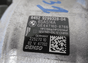POMPA SPRĘŻARKA KLIMATYZACJI BMW 1 F20 F21 1.6 BENZYNA  64529299328-04 7
