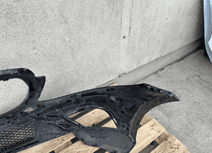 Zderzak przód przedni mercedes c W205 lift fl  kratka spoiler ślizgi cały 7