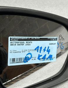 Lusterko prawe duster ii lift 11+4PIN eu kamera fv 11