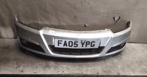 Zderzak przód przedni opel astra h 3 iii Z157 srebrny halogeny 2